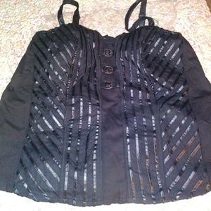 Torrid Tripp Black Belted Corset